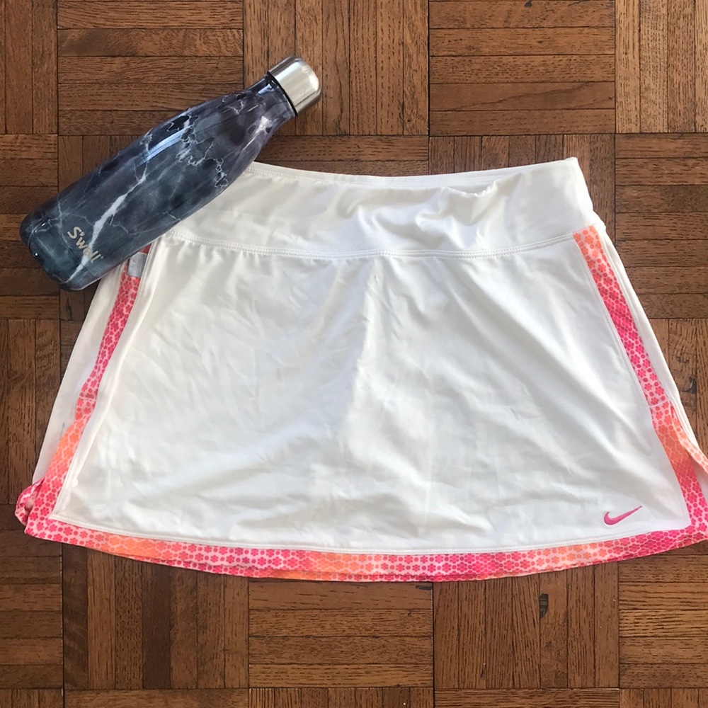 White Nike Tennis Skirt Dri-Fit